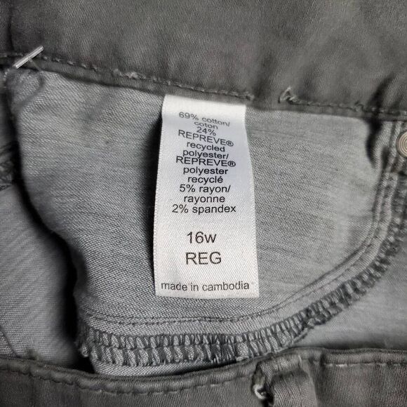 Maurices M Jeans Gray High Rise Skinny Pants Women’s Plus Size 16W REPREVE Eco S - Picture 5 of 6